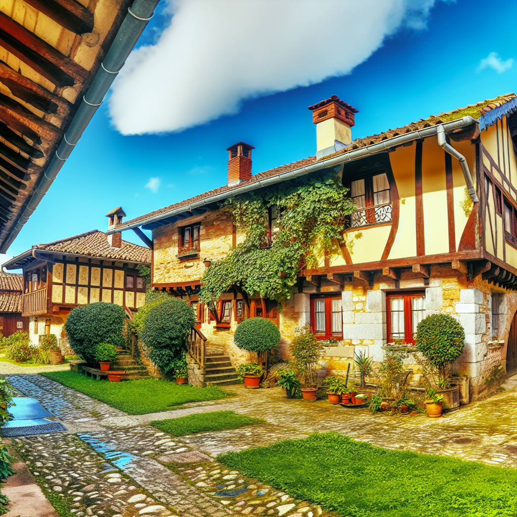Uma imagem de um charmoso bed & breakfast em uma v